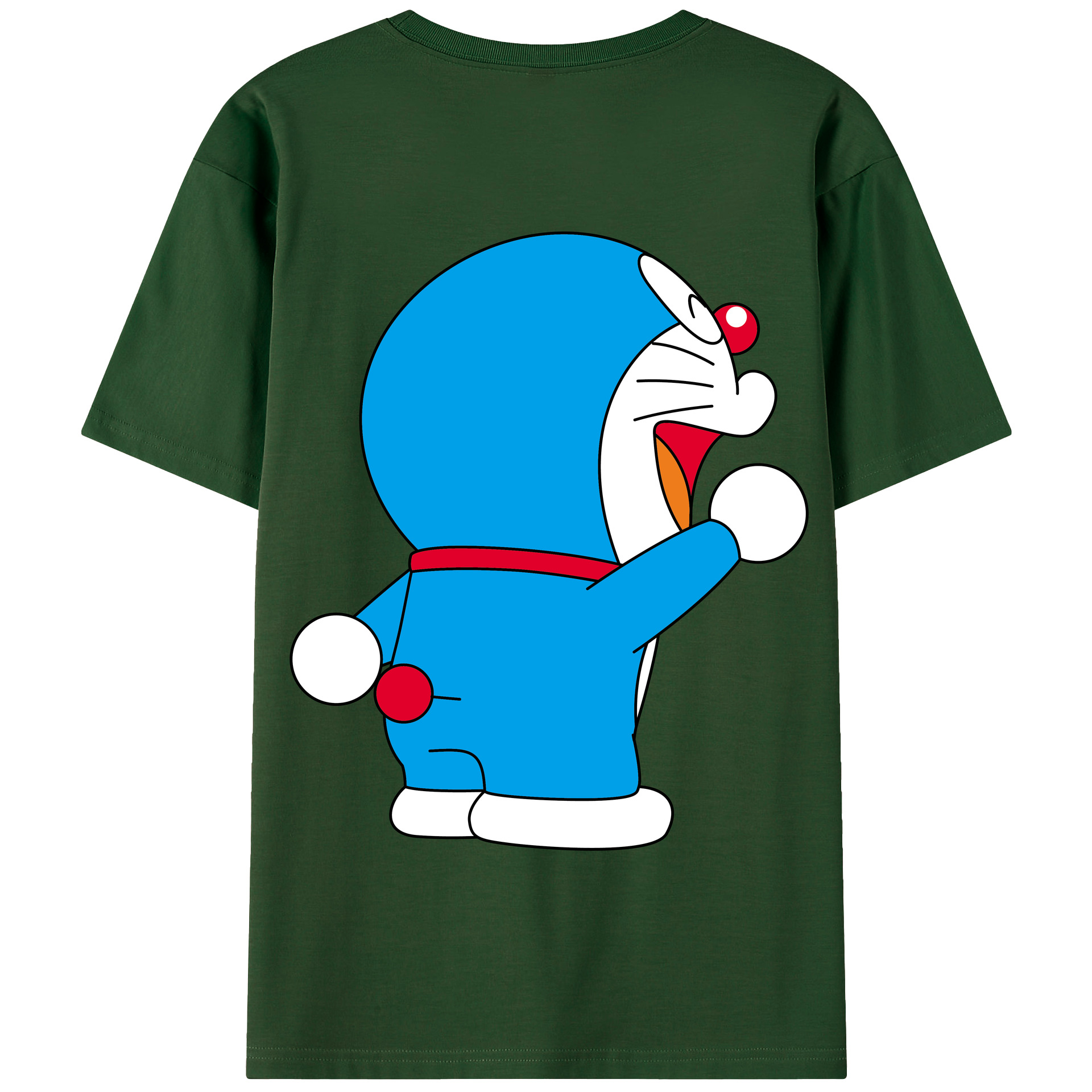 （画像用） ドラえもん Doraemon 綿100％半袖Tシャツ（背面プリント）
